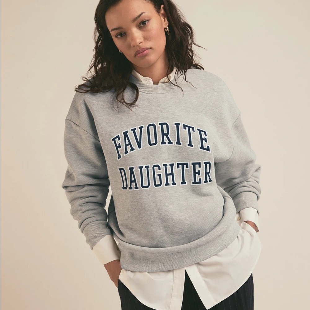 Favorite Daughter Collegiate "Favorite Daughter" Sweatshirt XL NWOT